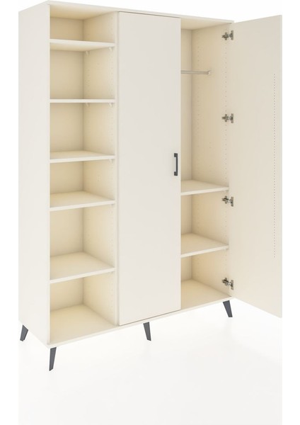 Hyperion Dolap 7 Raflı 2 Kapaklı Tek Askılı 132X44X195 Aytaşı-Aytaşı/aytaşı indirimleri