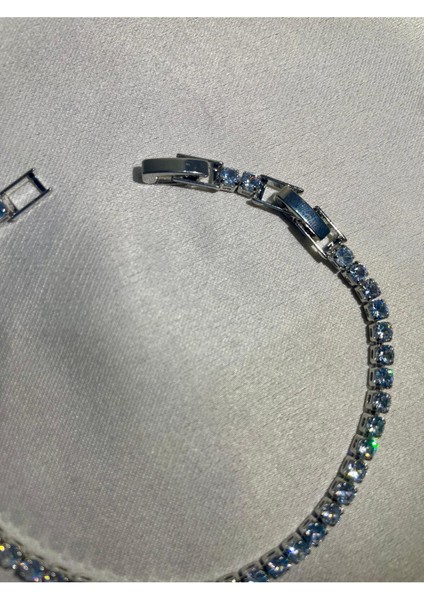 Zirkon Taşlı Çelik Su Yolu Bileklik modelleri