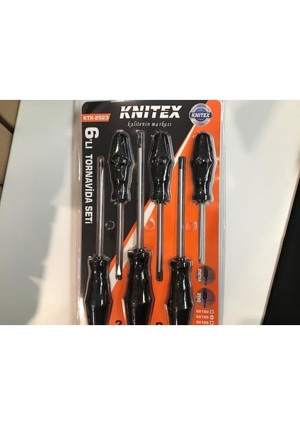 KTX-2523 6lı Tornavida Seti 3 Düz 3 Yıldız