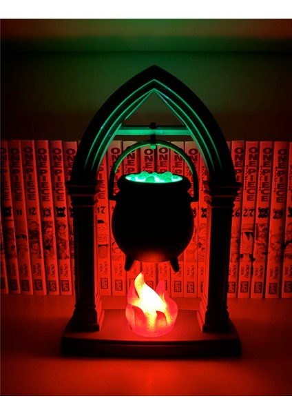 Işıklı Cadı Kazanı Cadılar Bayramı Dekorasyonu - LED Aydınlatmalı Halloween Aksesuar modelleri