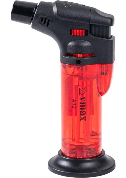 Doldurulabilir Pürmüz Çakmak - Torch - Metal Başlıklı - A12 - Kırmızı