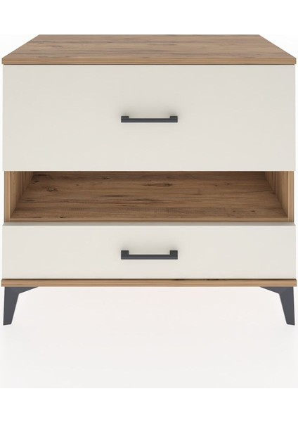 Hyperion Şifonyer Tek Raflı 2 Çekmeceli 88X44X80 Çam-Aytaşı