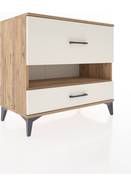 Hyperion Şifonyer Tek Raflı 2 Çekmeceli 88X44X80 Çam-Aytaşı fiyatları