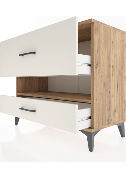 Hyperion Şifonyer Tek Raflı 2 Çekmeceli 88X44X80 Çam-Aytaşı indirimleri