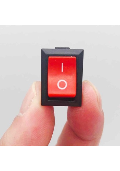 2 Pin Kırmızı Anahtar Switch Mini Buton KCD1 Plastik Açma Kapama ON / OFF 5A 220V 10A 125V Latch Kilitlemeli Rocker fiyatları