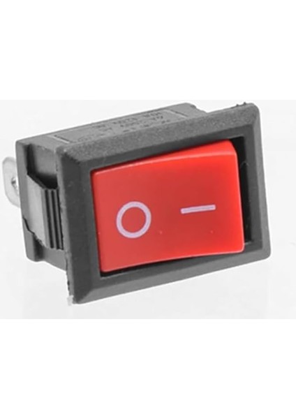 2 Pin Kırmızı Anahtar Switch Mini Buton KCD1 Plastik Açma Kapama ON / OFF 5A 220V 10A 125V Latch Kilitlemeli Rocker fırsatları