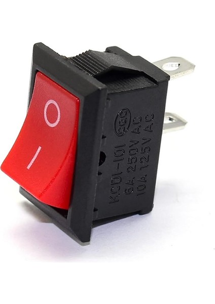 2 Pin Kırmızı Anahtar Switch Mini Buton KCD1 Plastik Açma Kapama ON / OFF 5A 220V 10A 125V Latch Kilitlemeli Rocker indirimleri