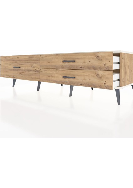 Kronos Tv Ünitesi 3 Çekmeceli 176X59X51 Çam-Aytaşı/çam fırsatları