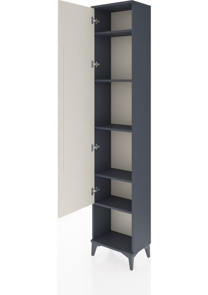 Arges Dolap 5 Raflı Tek Kapaklı 44X30X221 Antrasit-Aytaşı fırsatları