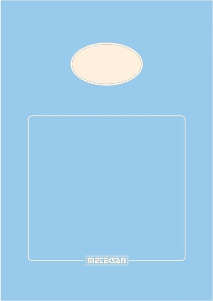 A5 Karton Kapaklı Bloknot, Pastel Serisi, 80 Yaprak, Düz, Bebek Mavisi