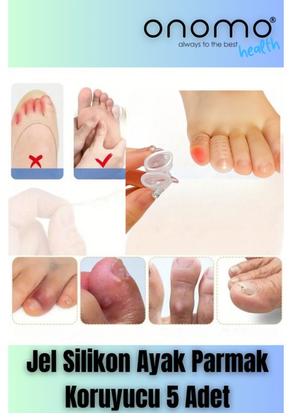 Health Jel Silikon Ayak Parmak Koruyucu 5 Adet