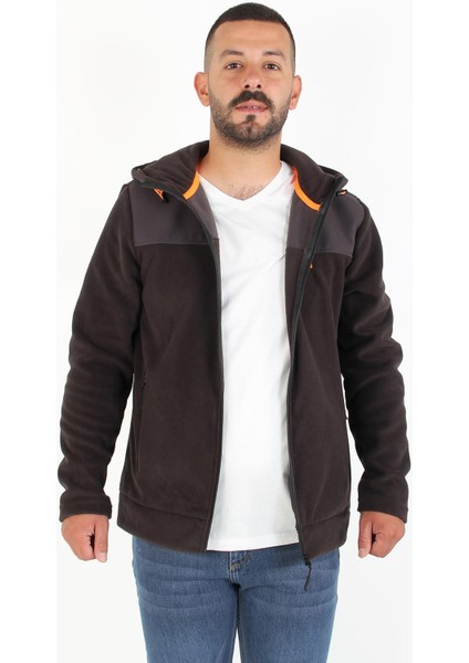 6044 Kapşonlu Fermuarlı Polar Mont fiyatları