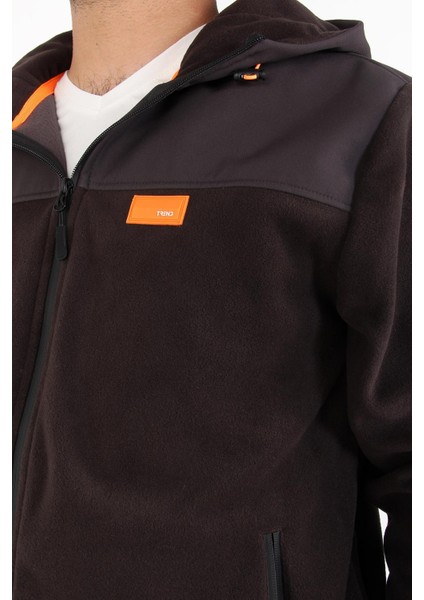 6044 Kapşonlu Fermuarlı Polar Mont