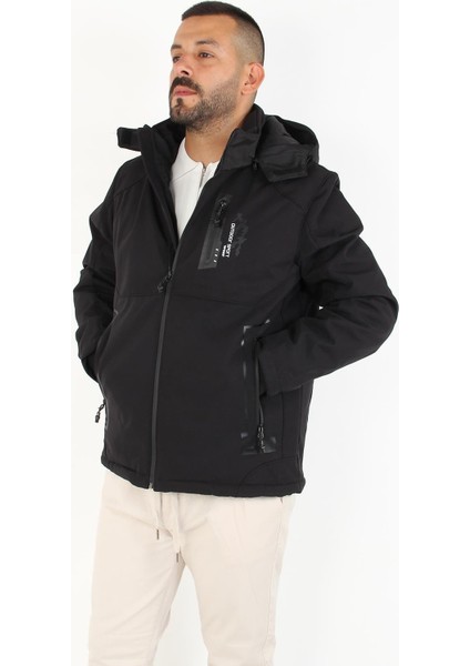 1030 Kapşonlu Softshell Mont