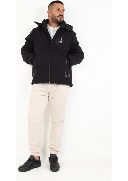 1030 Kapşonlu Softshell Mont