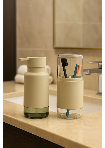 2'li Sıvı Sabunluk Ve Diş Fırçalık Seti modelleri