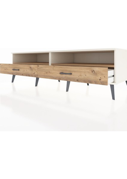 Kronos Tv Ünitesi 2 Raflı 2 Çekmeceli 176X59X51 Aytaşı-Çam/çam fırsatları