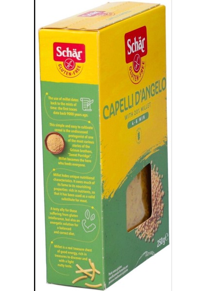 Pasta Capelli D’angelo Glutensiz Tel Şehriye 250 gr ( 10 Adet ) fırsatları