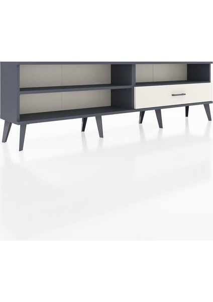 Arges Tv Ünitesi 2 Raflı Tek Çekmeceli 176X30X51 Antrasit-Antrasit/aytaşı fiyatları