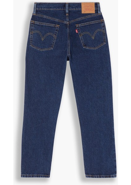 501 Crop Salsa Stonewash Kadın Lacivert Jean Kot Denim Pantolon A7739-0000 indirimleri