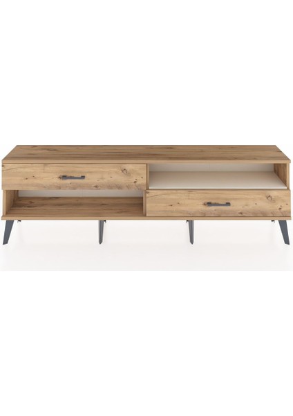 Arges Tv Ünitesi Tek Raflı 2 Çekmeceli 176X30X51 Çam-Aytaşı/çam