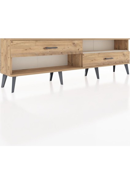 Arges Tv Ünitesi Tek Raflı 2 Çekmeceli 176X30X51 Çam-Aytaşı/çam fiyatları