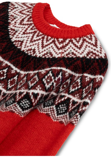 Jakarlı Taş Aksesuarlı Kazak IW6250050547034 fiyatları