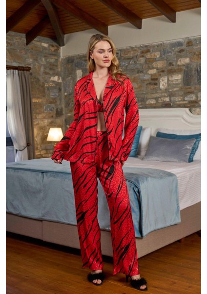 Kadın 3'lü Pijama Takımı 26338