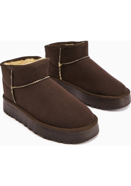 Lilly-Anne Kahve Süet Içi Kürklü Kısa Bot fiyatları