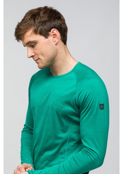 All-Season %100 Merino Uzun Kollu T-Shirt 135 gr - Turkuaz modelleri