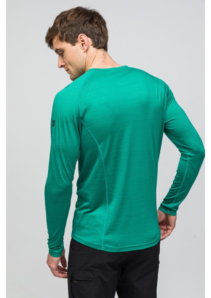 All-Season %100 Merino Uzun Kollu T-Shirt 135 gr - Turkuaz fırsatları