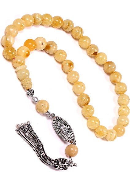 Küre Çam Kokusu Veren Damla Kehribar Tesbih