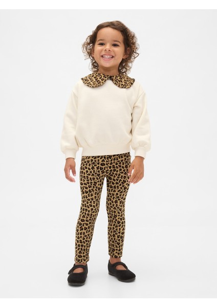 Kız Bebek Kahverengi Vintagesoft Sweatshirt & Tayt Set