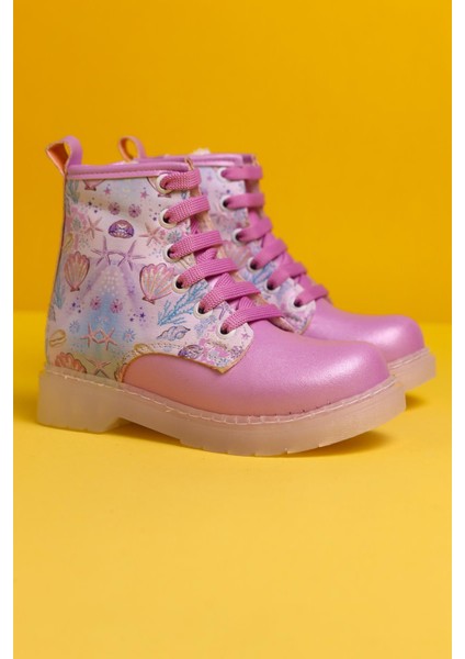 Johannah Lila Deniz Canlısı Baskılı Bağcıklı Işıklı Çocuk Bot fiyatları