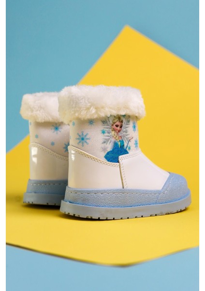 Elea Beyaz Çizgi Karakter Baskılı Içi Kürklü Bebe Bot fırsatları