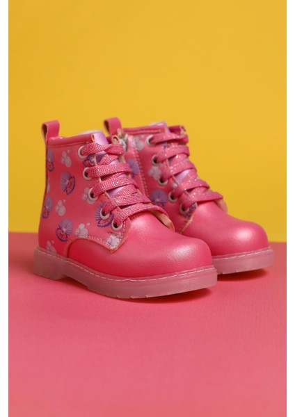 Gianna Pembe Deniz Canlısı Baskılı Bağcıklı Işıklı Bebe Bot modelleri