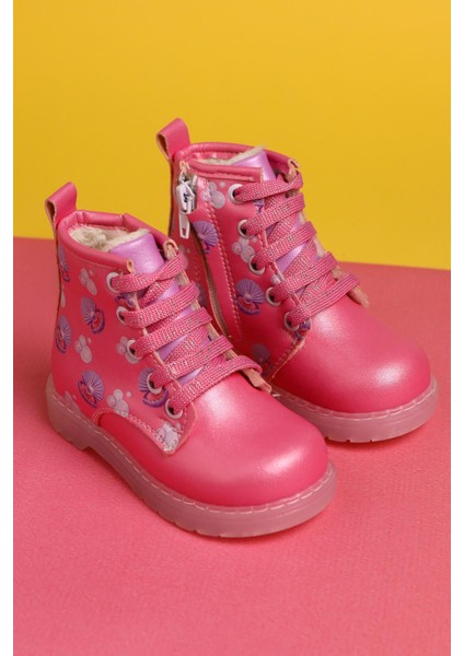 Gianna Pembe Deniz Canlısı Baskılı Bağcıklı Işıklı Bebe Bot fırsatları