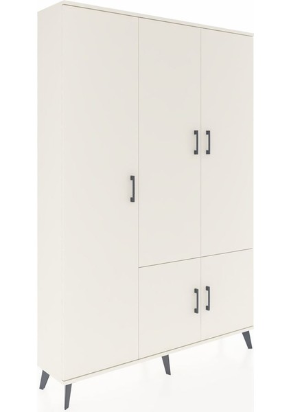 Arges Dolap 7 Raflı 5 Kapaklı Tek Askılı 132X30X195 Aytaşı-Aytaşı/çam fiyatları