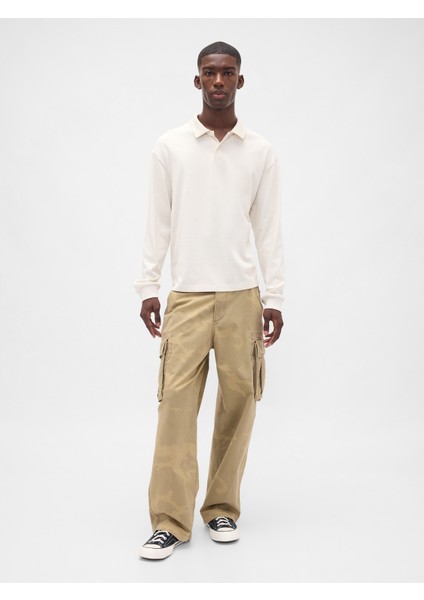 Erkek Bej Heavyweight Jersey Polo T-Shirt indirimleri