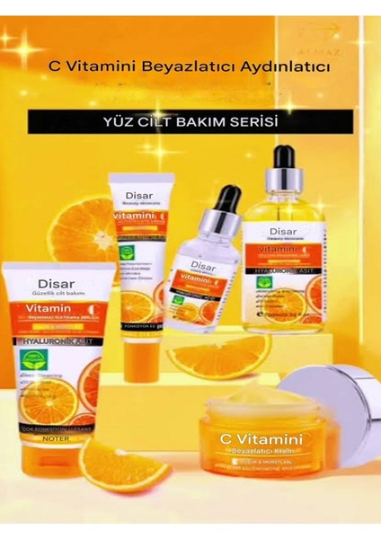 Vitamin C Yüz, Göz, Boyun, Beyazlatıcı, Canlandırıcı, , Anti Aging, Cilt Kusurları Karşıtı Set 5 Li fiyatları