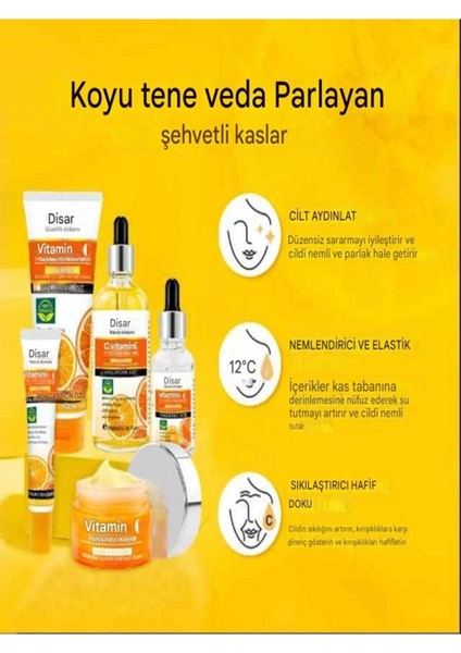 Vitamin C Yüz, Göz, Boyun, Beyazlatıcı, Canlandırıcı, , Anti Aging, Cilt Kusurları Karşıtı Set 5 Li modelleri