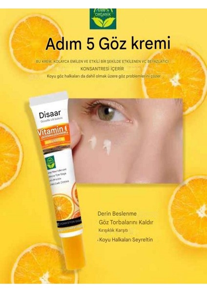 Vitamin C Yüz, Göz, Boyun, Beyazlatıcı, Canlandırıcı, , Anti Aging, Cilt Kusurları Karşıtı Set 5 Li indirimleri