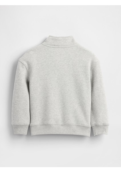 Erkek Bebek Gri Vintagesoft Yarım Fermuarlı Pullover Kazak fiyatları