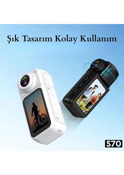 S70 Mıknatıslı Yaka Kamerası Hd Kalite, 30 Fps, Kolay Bağlantı, Boyun Askısı 2.7k Siyah ( Lisinya ) fırsatları