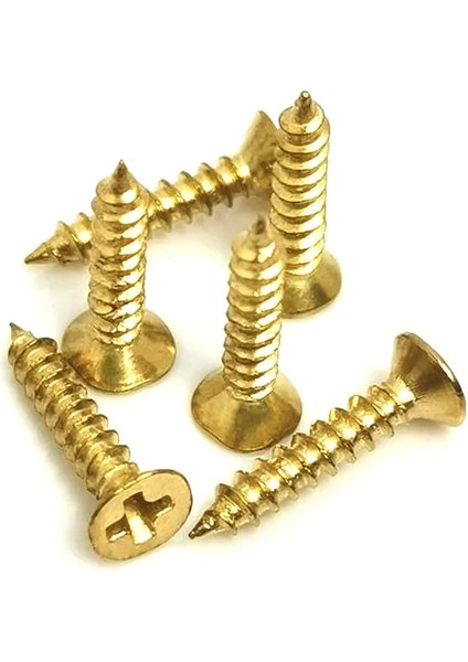 Klips, Menteşe, Ayak, Ağaç, Sunta Vidası 3X13 mm - Sarı 1000 Adet ( Lisinya )