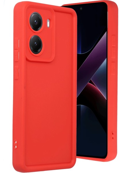Lvsqvr Newface Xiaomi Poco X7 Pro Viera Silikon - Kırmızı