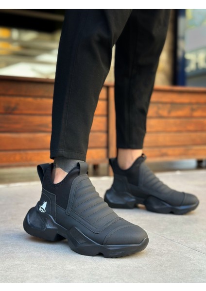 ET0401 Bağcıksız Rahat Yüksek Taban Erkek Spor Yarım Bilek Bot modelleri