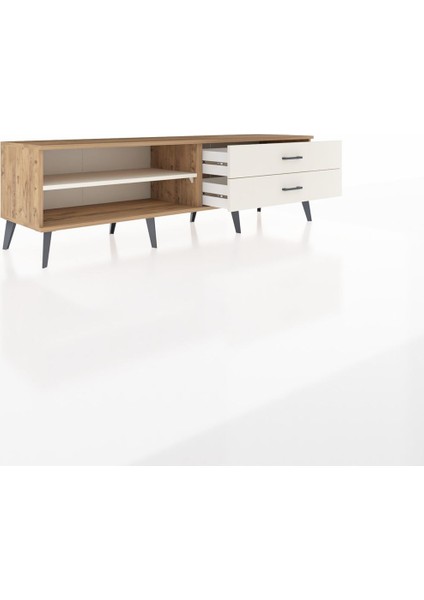 Hyperion Tv Ünitesi Tek Raflı 2 Çekmeceli 176X44X51 Çam-Aytaşı/aytaşı indirimleri