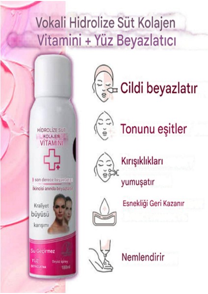 Vücut Beyazlatıcı Krem Hydrolyzed Milk Collagen Vitamin Naturel Suya Dayanıklı Anında Beyazlatıcı