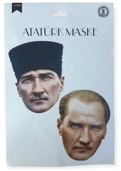 Kikajoy Atatürk 2'li Maske Seti